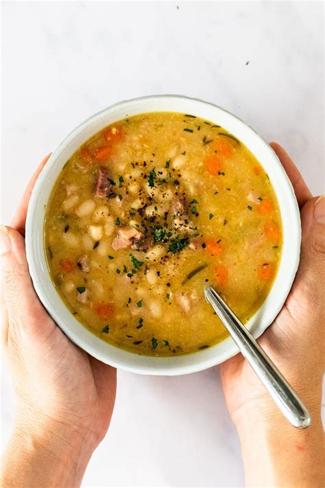Old Fashioned Ham And Bean Soup Made On Your Stovetop This Easy To Make Soup Is A Great Way To