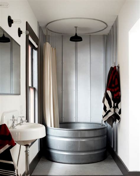 Galvanized bathtub galvanized decor galvanized stock tank galvanized sheet galvanized buckets galvanized metal rustic bathroom designs rustic bathrooms design bathroom. Stock Tank Bathtubs Are Trending - PureWow