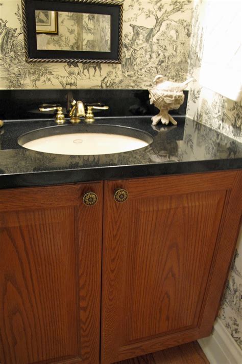 This vanity cabinet is made with 100% solid wood and plywood only! Just*Grand: Powder Room Update