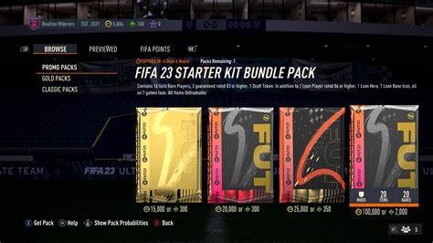 Fifa Ultimate Team All Packs And Prices