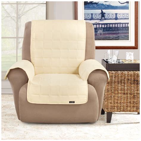 Surefit chair/recliner armless covers best fits chairs with seat width up to 24 inches and length up to 39 inches. Sure Fit® Waterproof Quilted Suede Wing Chair / Recliner ...