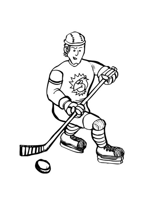 Ice Hockey Coloring Pages At Free Printable