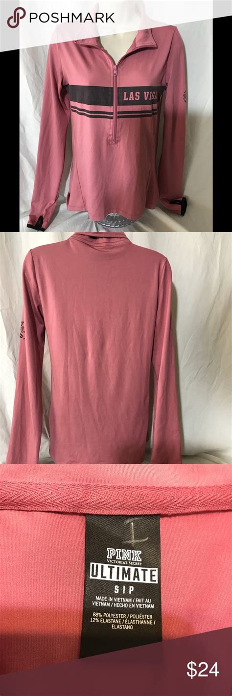 A solid hued sleeveless dress featuring side slits and a rounded neckline. VICTORIA'S SECRET SMALL LOVE PINK HALF-ZIPPER TOP Here is ...