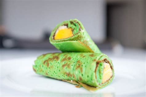 These pancakes are intentionally not too sweet making way for the irresistible nutella. Kaya Pandan Pancakes: Recipe - The City Lane