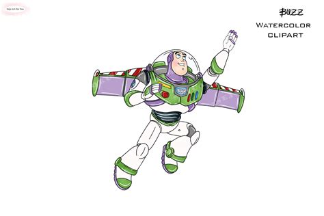 Buzz Lightyear Buzz Lightyear Watercolor. Buzz Lightyear - Etsy