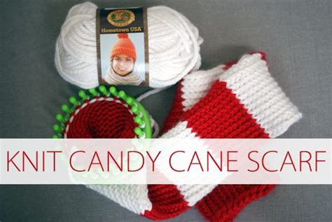 101 Days Of Christmas Knit Candy Cane Scarf Life Your Way