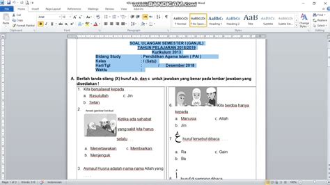 Contoh penggunaan gaya otot yang. Soal PAS PENDIDIKAN AGAMA ISLAM KELAS 1 SD SEMESTER 1 ...