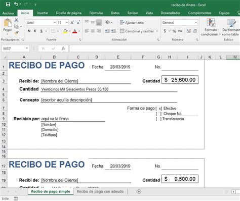 Total 99 Imagen Modelo De Recibo De Pago Para Empresas Abzlocalmx