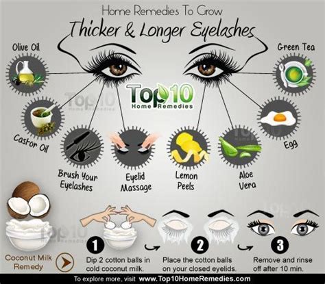 The rate of growth will also depend on your grooming habits and how well you keep your. Home Remedies To Grow Thicker and Longer Eyelashes ...