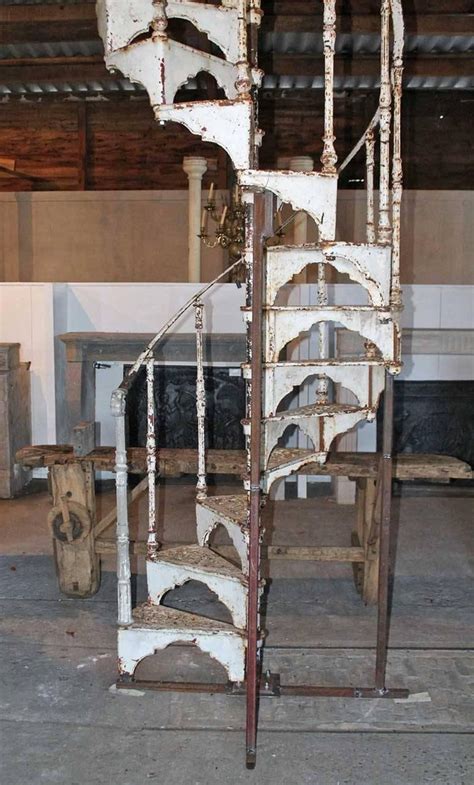 If the statics of the old staircase is impaired, a stair specialist should definitely be hired. Antique Spiral Staircase, 19th Century at 1stdibs