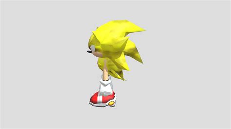 Dreamcast Sonic Adventure Super Sonic Download Free 3d Model By