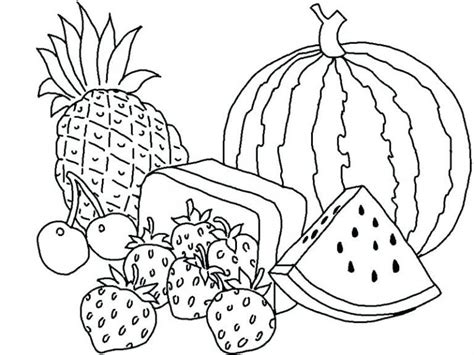 Free Printable Fruit Coloring Pages For Kids | Fruit coloring pages