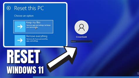 How To Factory Reset Windows 11 Without Password From Lock Screen Youtube