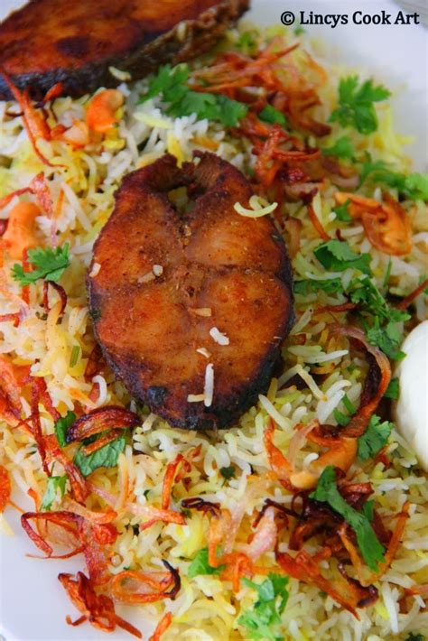 Fish Biryani Fish Dum Biryani Lincys Cook Art