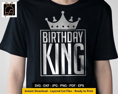 Birthday King Svgman Birthday Svghusband Svgits My Birthday Etsy