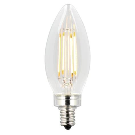 Westinghouse B11 4.5-Watt (60 Watt Equivalent) Candelabra Base Clear Dimmable Filament ENERGY STAR L
