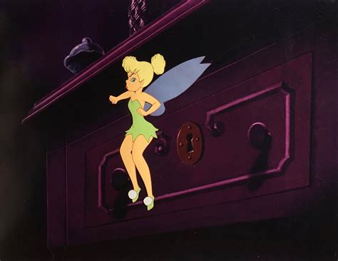 Original Production Animation Cel Of Tinker Bell From Peter Pan 1953