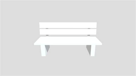 bench 3d model by mmyko [653bda1] sketchfab