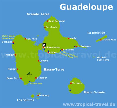 Cuidamos a nuestro planeta y. Guadeloupe Karte