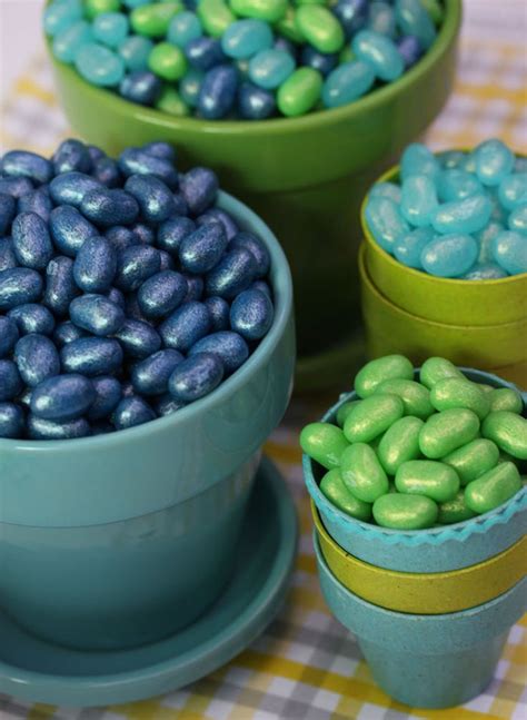 Cute And Clever Jelly Belly Bean Presentation For A Springtime Tabletop
