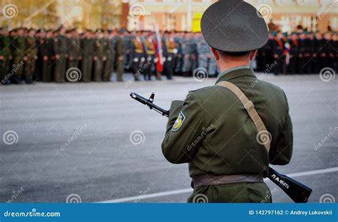 russian cadets in uniform marching on parade editorial photography image of agency