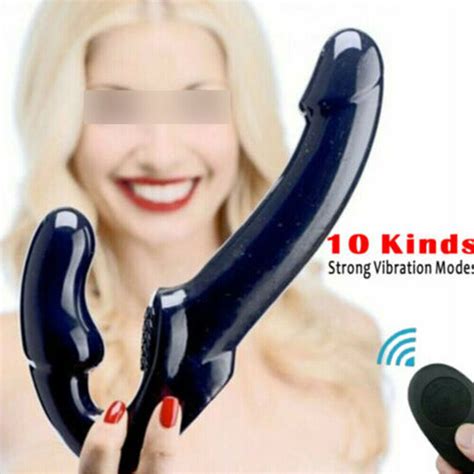 Remote Control Strapless Strap On Dildo Vibrator Massager Lesbian Women Sex Toys Ebay