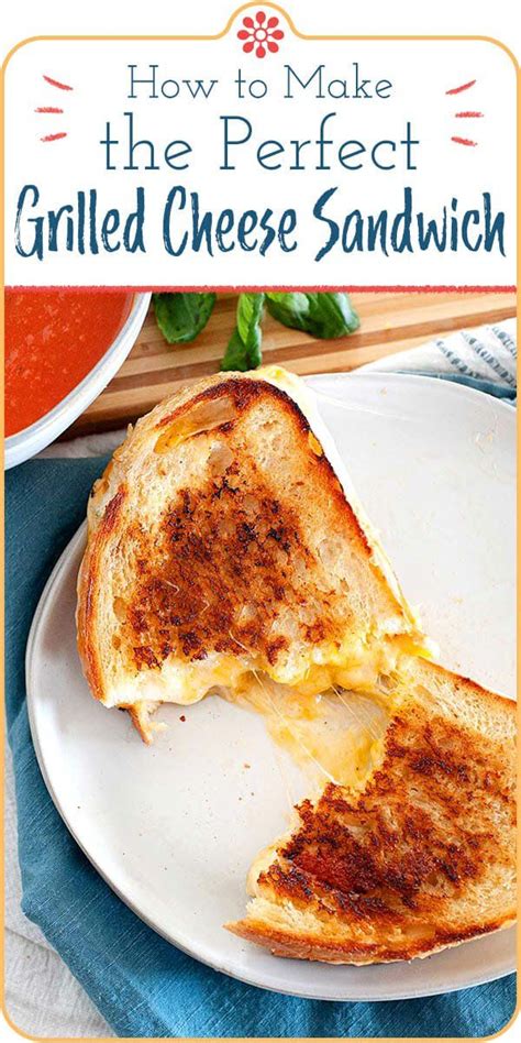 Flip one piece over and top with 2 oz (about 4 thin slices) american or cheddar cheese and sandwich with the remaining piece of bread, mayo side up). How to Make a Grilled Cheese Sandwich | Recipe in 2020 ...