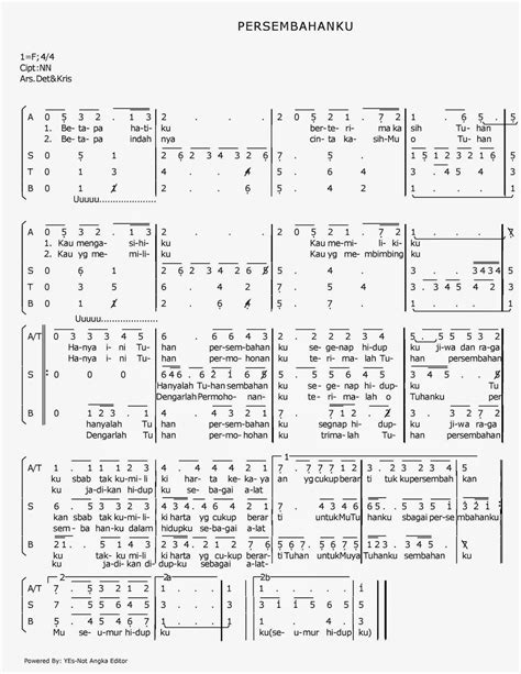 MAZMUR TANGGAPAN DAN LAGU-LAGU MISA: PERSEMBAHANKU