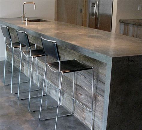Ask for one at a local concrete products dealer (do an online search for concrete countertop mix). More poured concrete counters. And look at that reclaimed ...