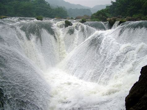 Yinlianzhuitan Anshun Guizhou China Waterfall Nature Waterfall