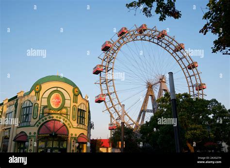 Vienna Austria June 24 2019 Ferris Wheel Of Vienna Prater Park
