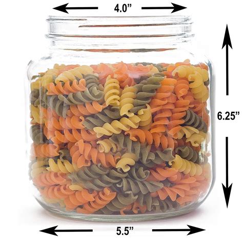 Check spelling or type a new query. Wide Mouth 64Oz Clear Kitchen Glass Storage Jar Food With ...