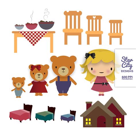 Upon this the three bears, seeing that some one had entered their house, and eaten up the little wee bear's breakfast, began to look about them. Free Printable Goldilocks And The Three Bears Story | Free ...