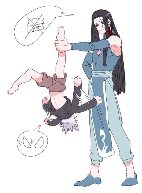 I might do another set of headcannons before i take a break and finish the childe x reader fic i've been working on! illumi & killua // hunter x hunter | Охотники, Мемы, Манга