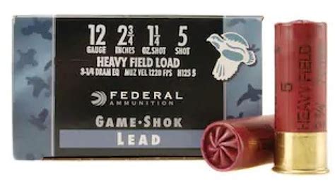 Federal Premium Game Shok Upland Heavy Field Load 12 Gauge Shotshells 5