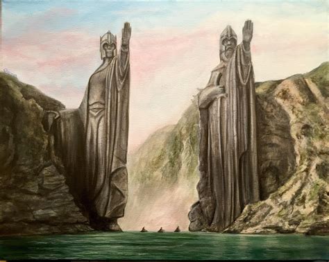 The Pillars Of Kings Painting I Just Finished 16 X20 Rlotr
