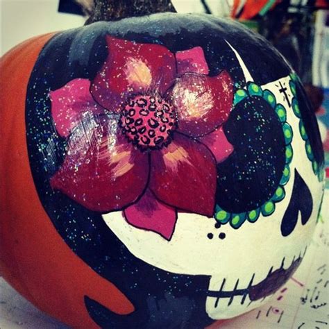 Mexi Halloween Sugar Skull Pumpkins Pearmama