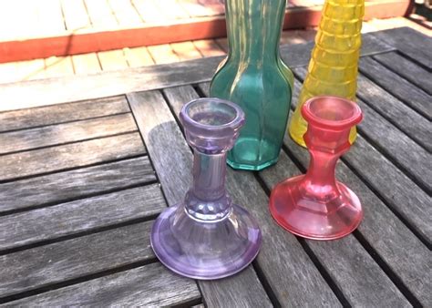 Faux Sea Glass Effect On Glass Decor Tutorial Ehow Diy Bottle Crafts Glass Bottle Crafts Diy