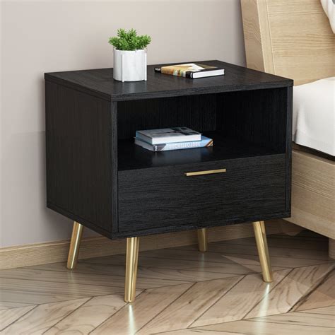 Nightstand With Drawer Storage Compartment Sofa Side End Table Bedside Night Stand With 4