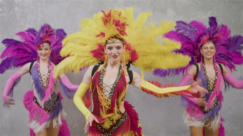 Free Stock Video Three Beautiful Cabaret Girls Dancing They Wear