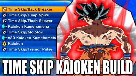 Full Time Skip Kaioken Themed Moveset Dragon Ball Xenoverse 2 Youtube