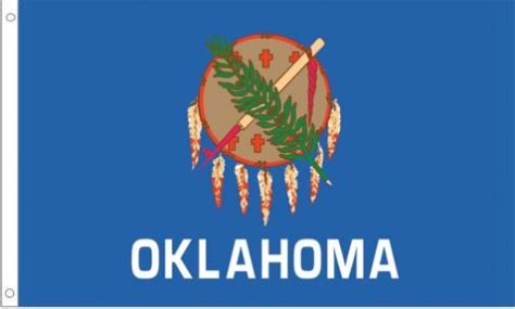 Oklahoma State Flag Polyester Oklahoma State Flags Flag Works Over