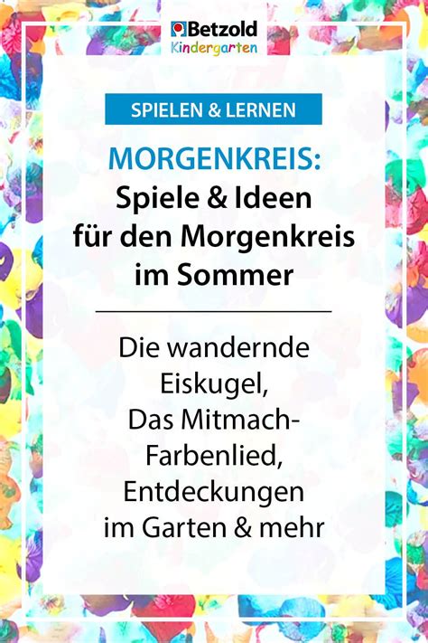 Der Morgenkreis Saisonale Spielideen Morgenkreis Ideen Kreisspiele