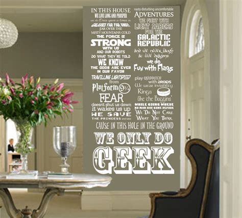 In This House We Do Geek Customizable Vinyl Wall Decal V3 Etsy