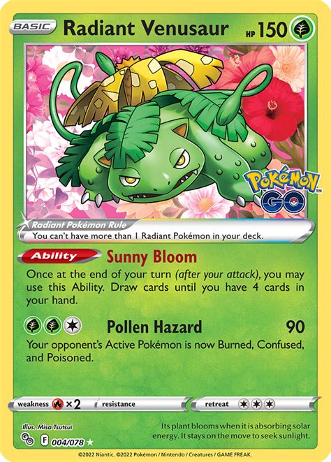 Radiant Venusaur | Pokémon GO | Pokémon TCG Guru