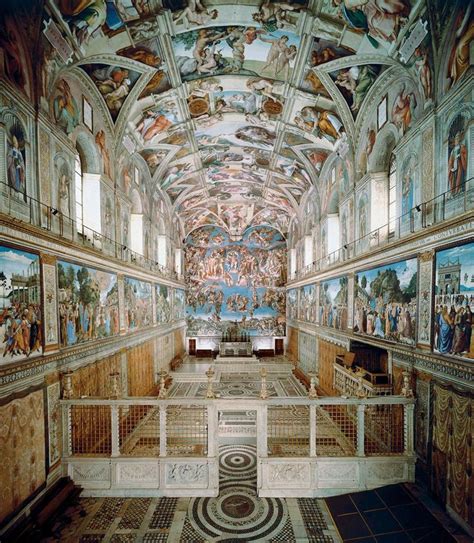 75 Sistine Chapel Ceiling And Altar Wall Frescoes Vatican City Italy