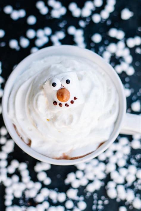 Hot Chocolate Drinks Best Melted Snowman Hot Chocolate Recipe Easy