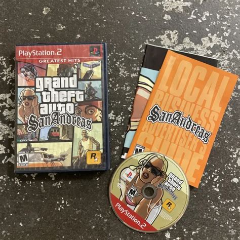 Grand Theft Auto Gta San Andreas Playstation 2 Ps2 Complete With