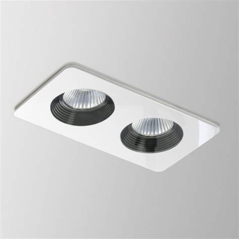 Recessed led ceiling lights are made up of three components: Astro 1254003 Vetro Twin White Bathroom LED Downlight at ...