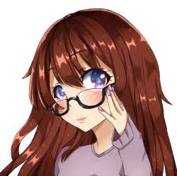 Anime Girl With Glasses By Yaazla On Deviantart